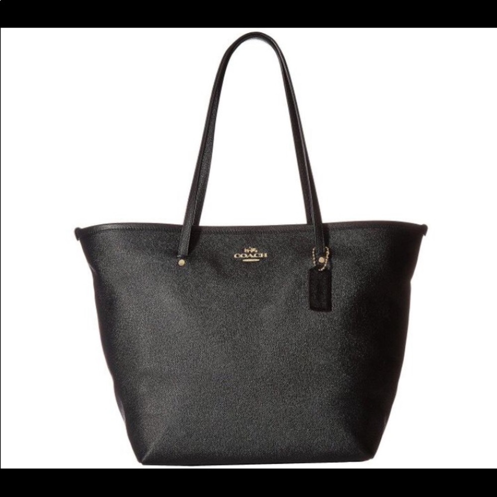 Coach CrossGrain Leather Street Tote HandBag